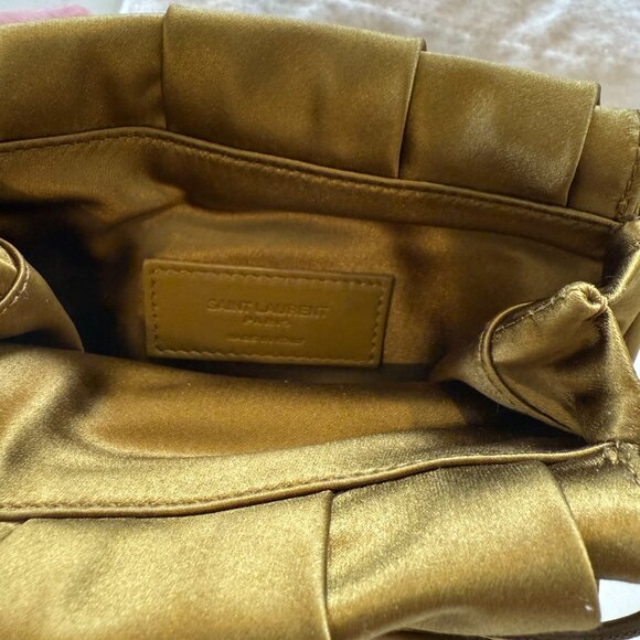 NWT Saint Laurent Mini Pochon Bag in New Jungle - Picture 6 of 10